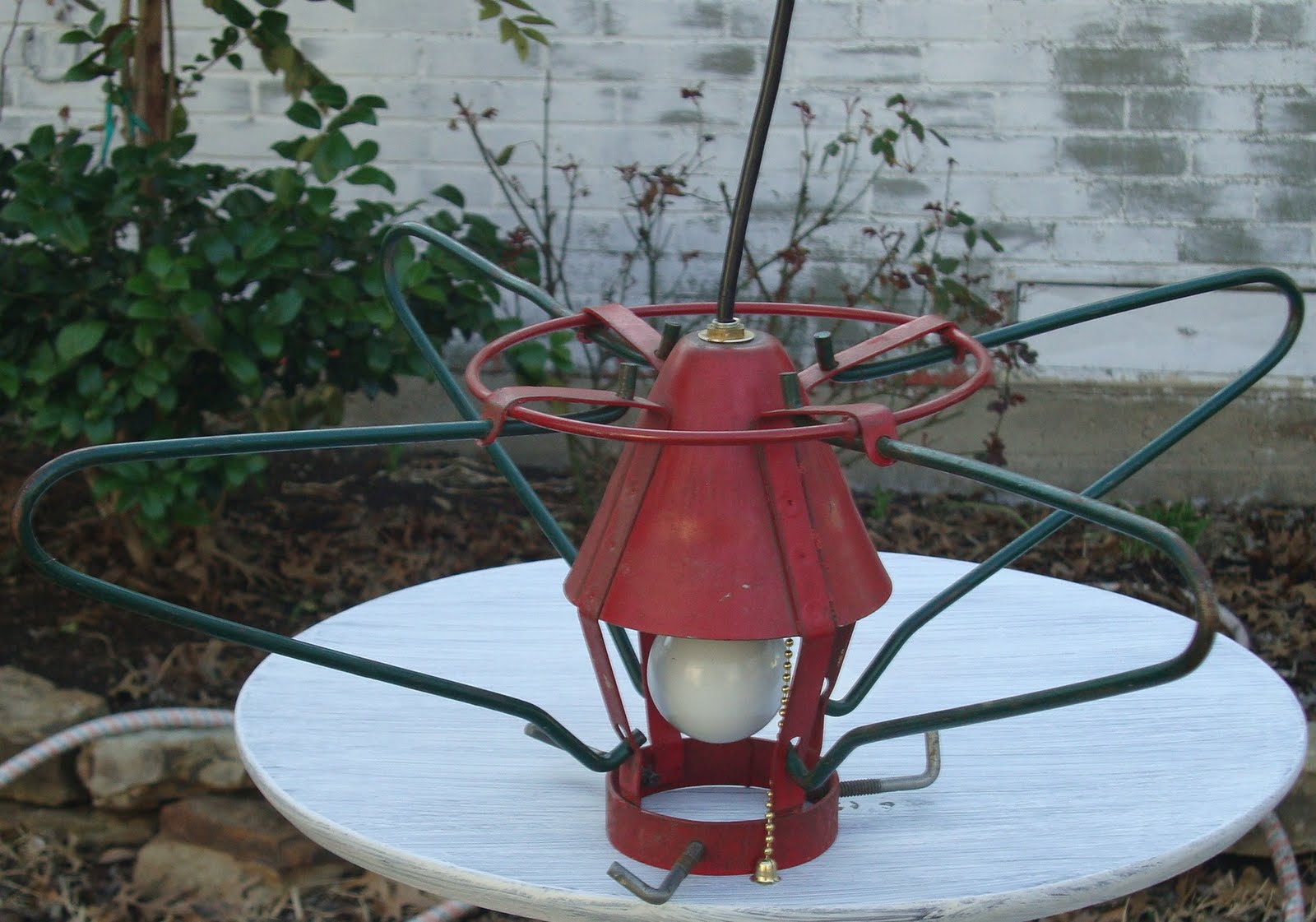Vintage Christmas Tree Stand With Lights 