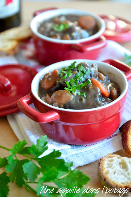 Joues de bœuf en bourguignon