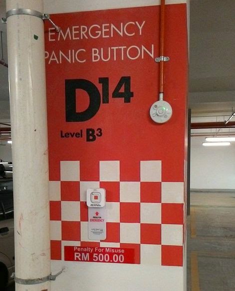 Emergency panic button