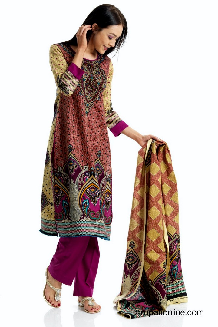 Asian Trouser Suits Collection 2013 | Casual Salwar Kameez Collection