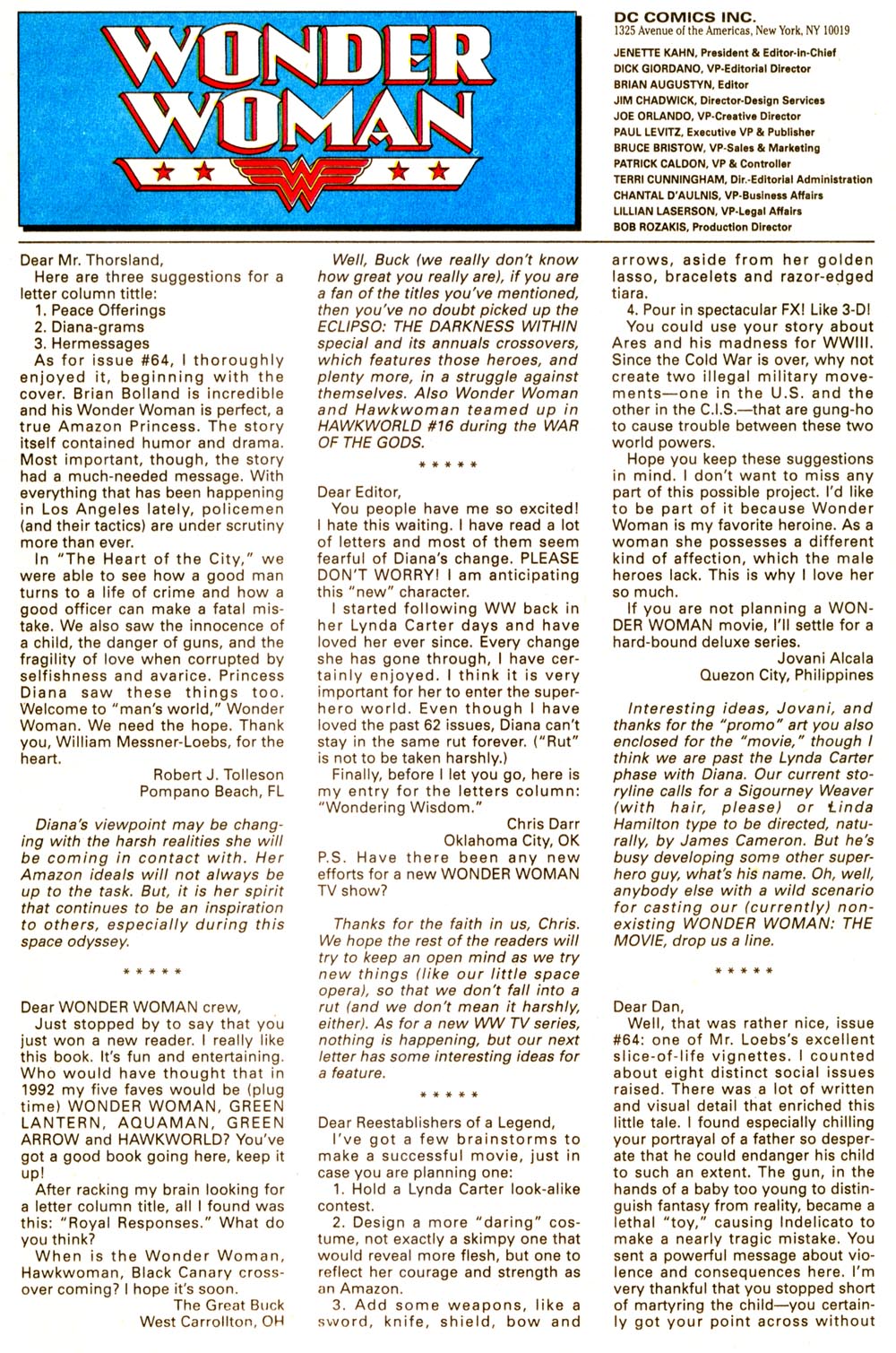 Read online Wonder Woman (1987) comic - Issue #67 - 24