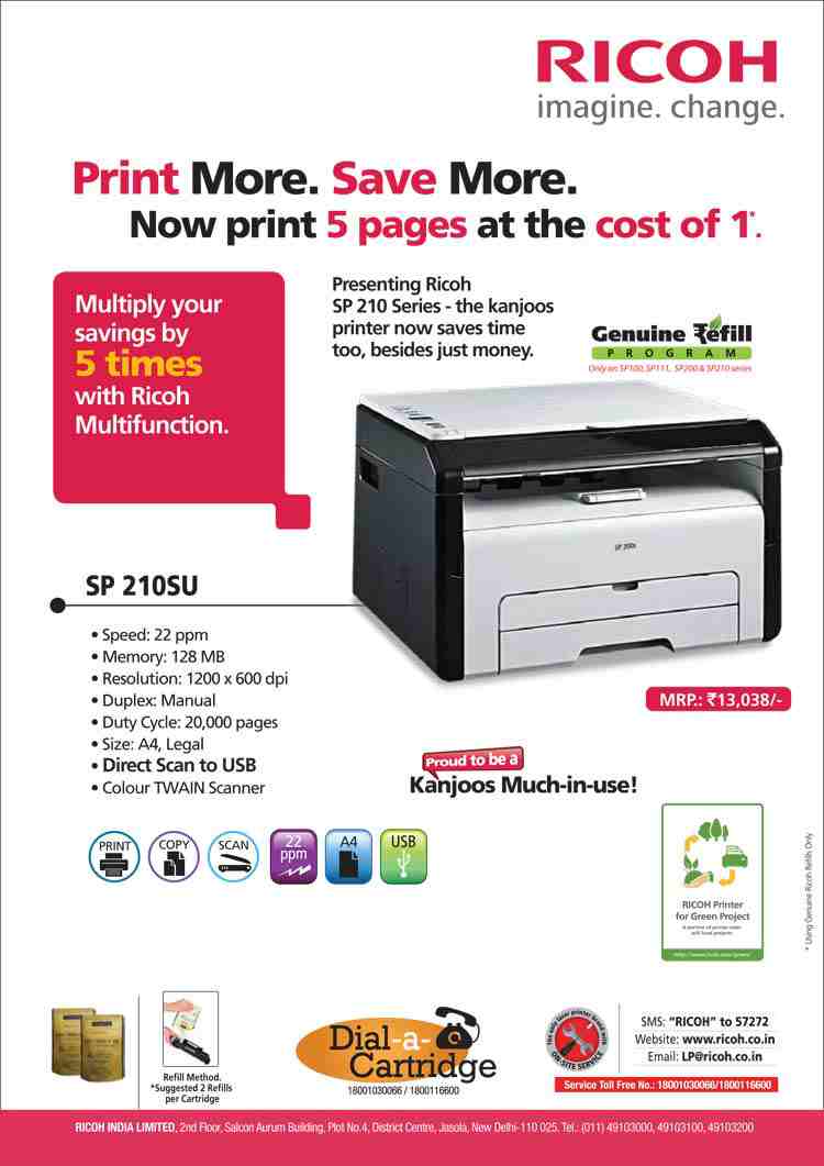 sp 210su printer