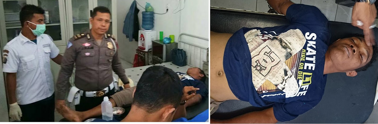 Polisi mengamankan dan membawa tersangka pelaku pemerkosaan dan penculikan siswi SMP di Labura ke rumah sakit. (tersangka pemerkosa saat di rawat di rumah sakit). Polisi mengamankan dan membawa tersangka pelaku pemerkosaan dan penculikan siswi SMP di Labura ke rumah sakit. (tersangka pemerkosa saat di rawat di rumah sakit).