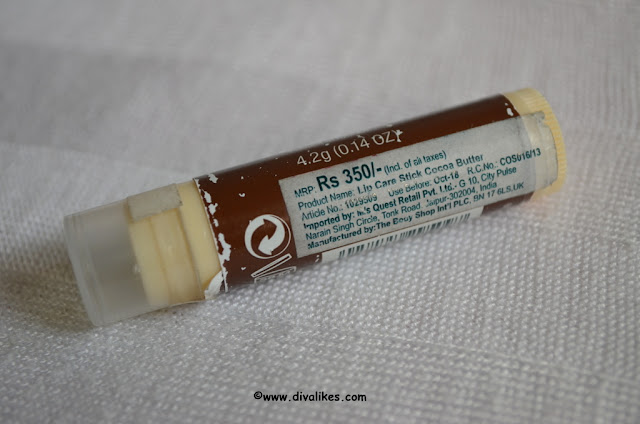 The Body Shop Cocoa Butter Lip Care Stick Price