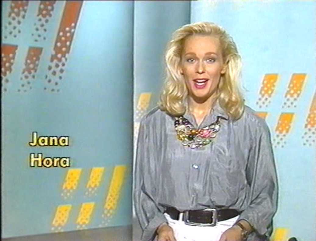 Deutsche TV ansagerinnen: Jana Hora august 1992 ARD ansage @ Deutsche