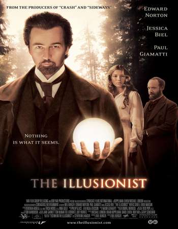 Poster Of The Illusionist 2006 Hindi Dual Audio 450MB BRRip 720p HEVC Free Download Watch Online downloadhub.in