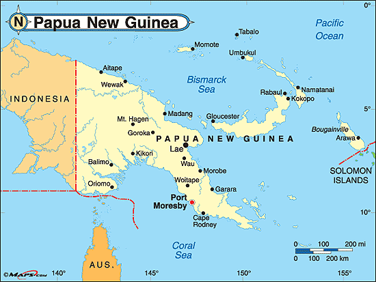 Where Is New Guinea On The World Map