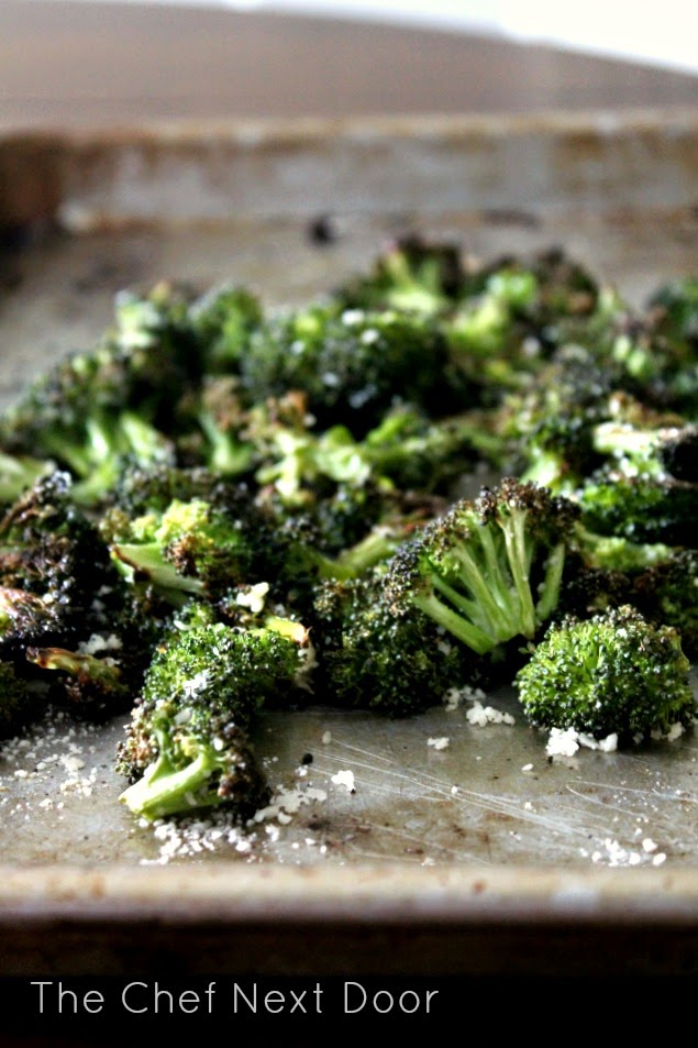 Simple Roasted Broccoli with Parmesan | The Chef Next Door