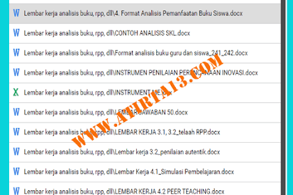 Contoh Lembar Kerja Analisis Buku Rpp Silabus Gratis