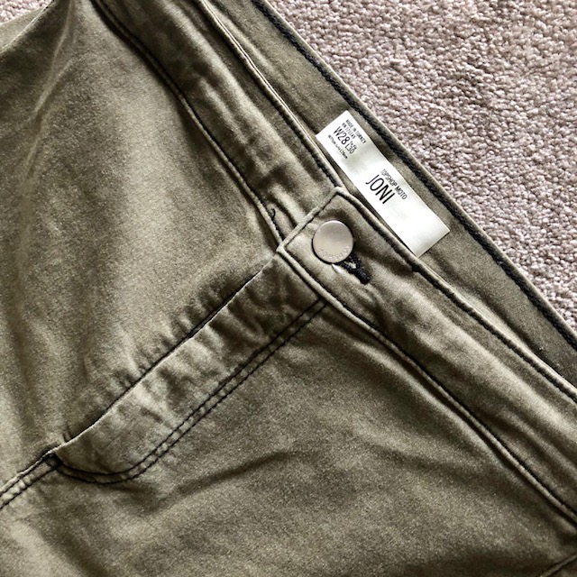 topshop khaki jeans