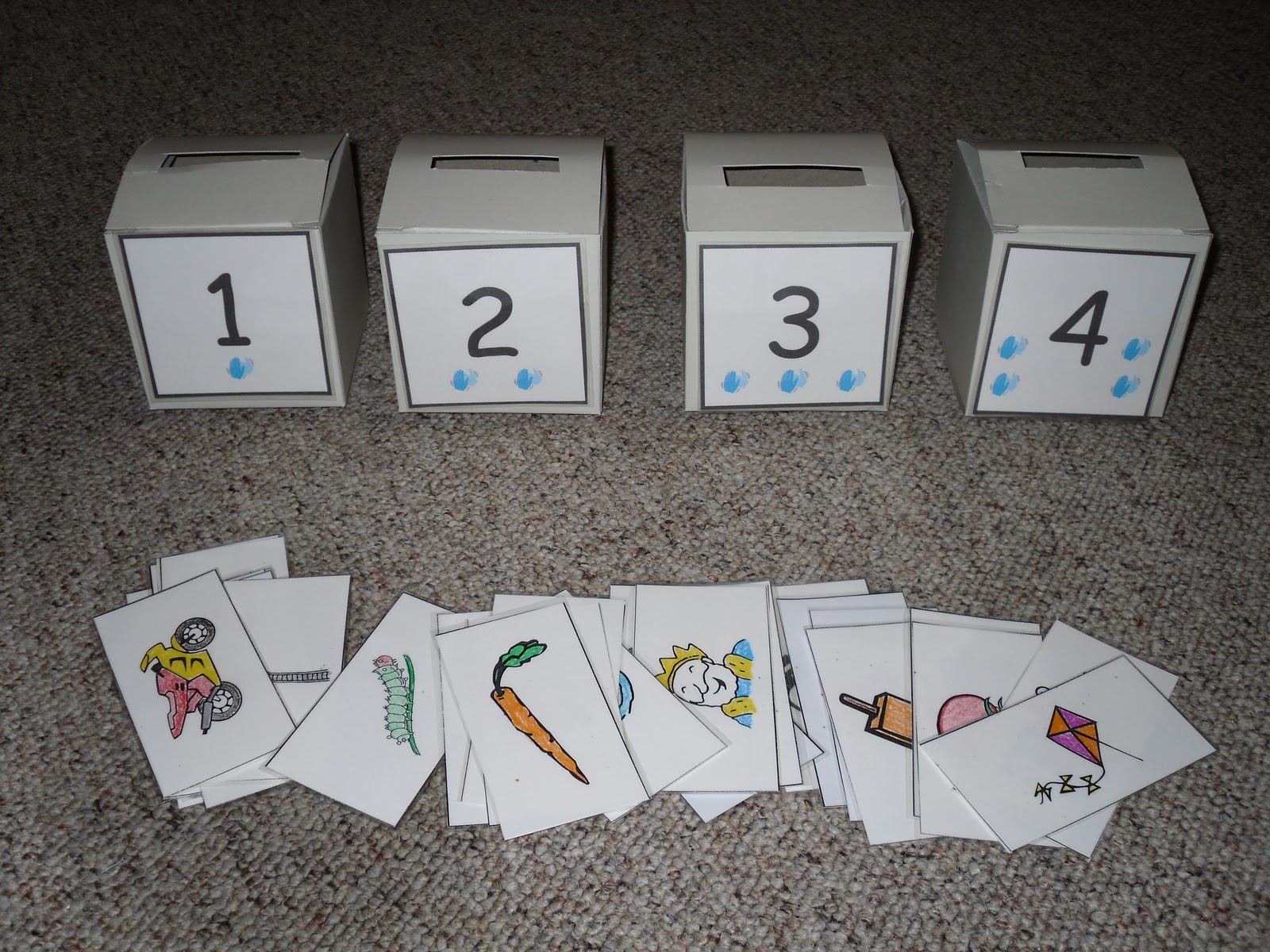 Teaching Treasures Syllable Sorting Boxes