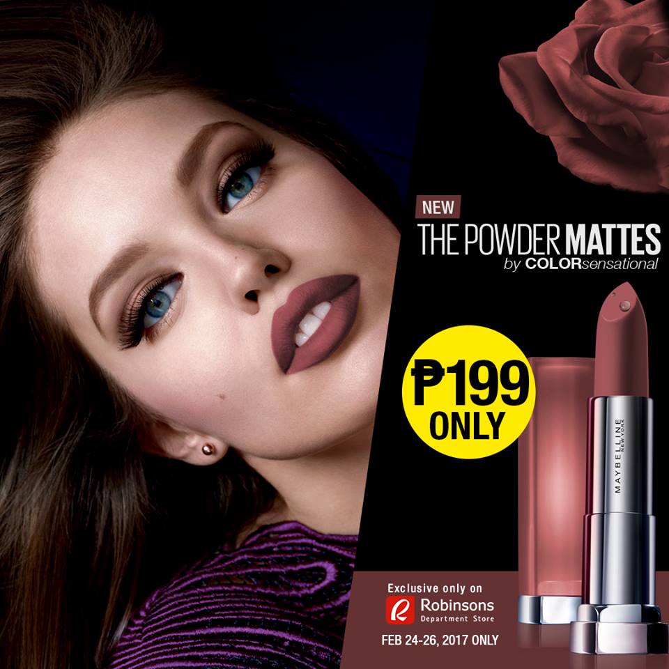 Manila Shopper Maybelline Powder Matte Lipstick Weekend Sale Feb 2017