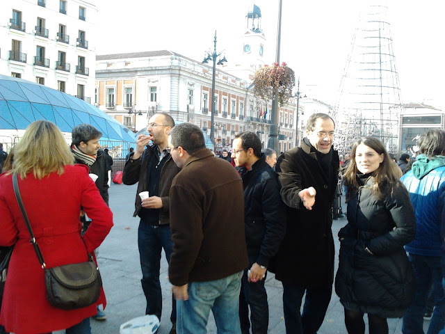Fotos del Ensayo de las campanadas en la Puerta del Sol