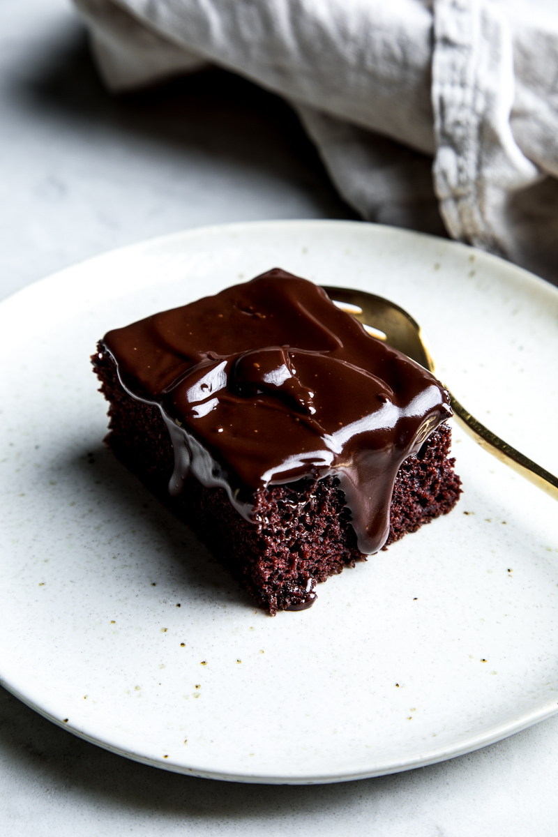Chocolate Sheet Cake with Chocolate Ganache The Flourishing Foodie