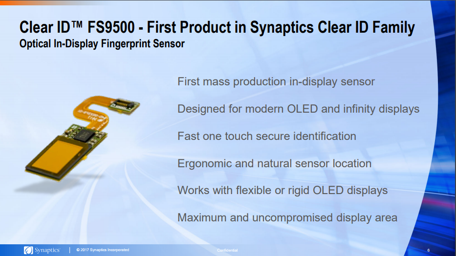 Image Sensors World Synaptics Unveils 2nd Generation Underdisplay