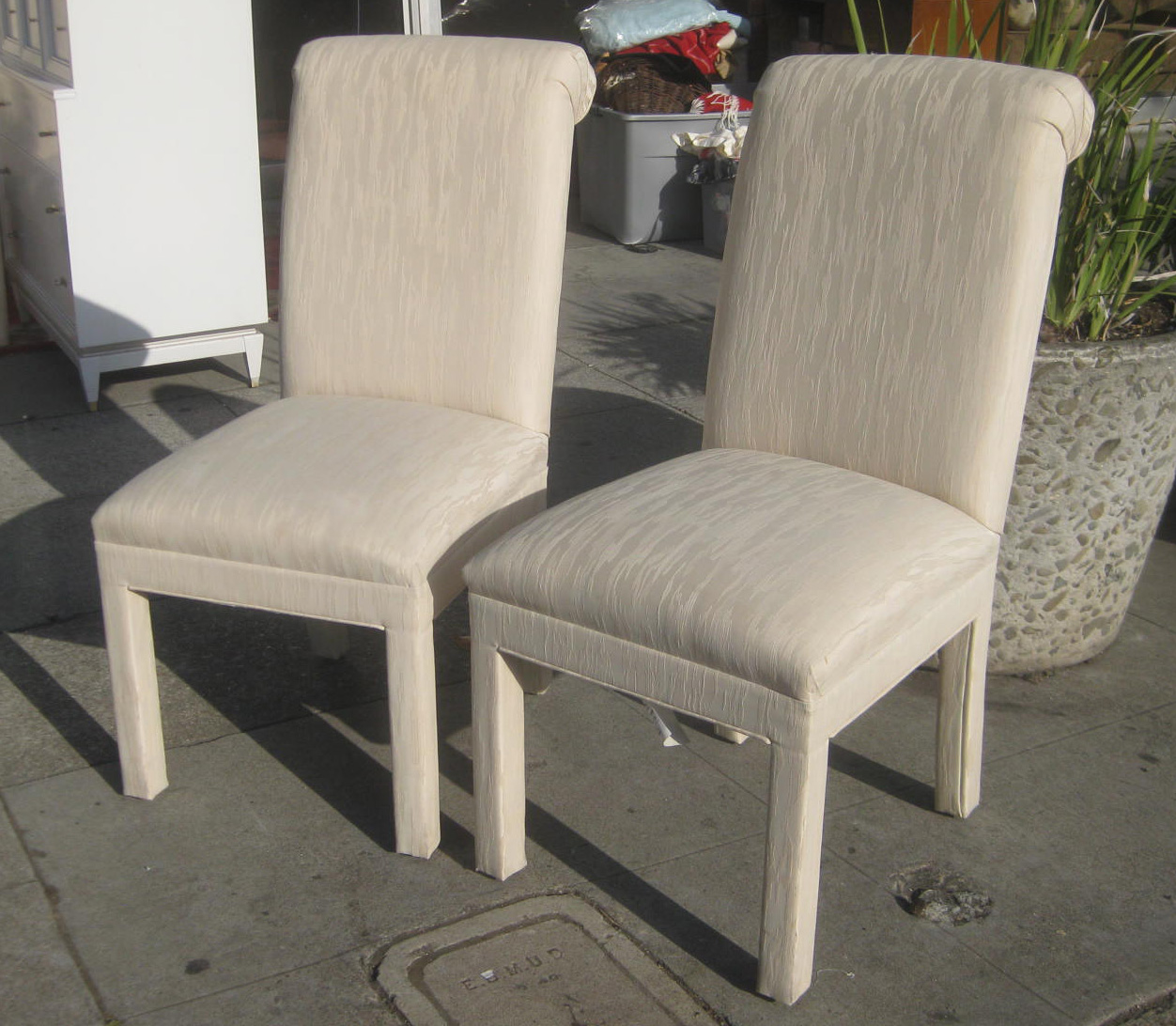 UHURU FURNITURE & COLLECTIBLES: SOLD - Two Upholstered Chairs - $25