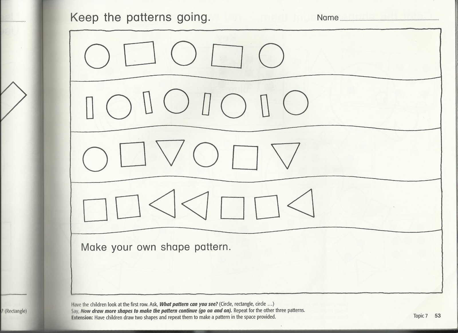 Mathematical Explorations in Early Childhood: ::Patterning::