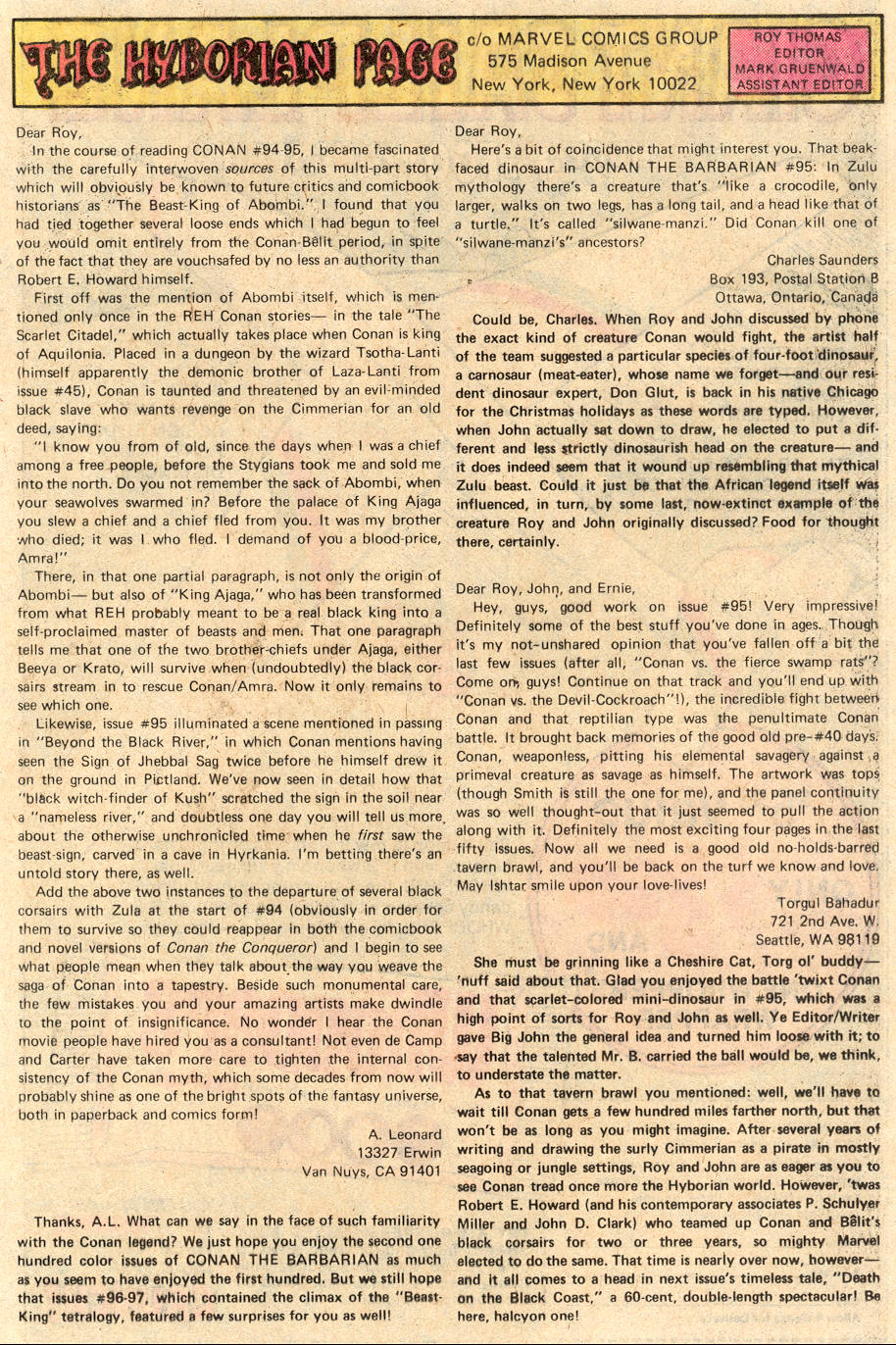 Conan the Barbarian (1970) Issue #99 #111 - English 20