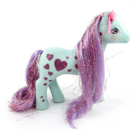 My Little Pony Starflash Year Eight Glittery Sweetheart Sister Ponies G1 Pony