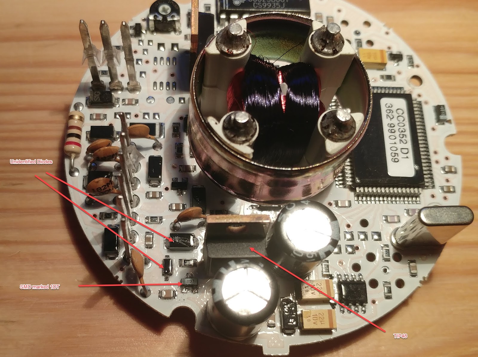 Used by permission of Mathias, this is a photograph of the surface-mount version found in a 2000 Polaris Sportsman 335. It is believed to be (more or less) ...