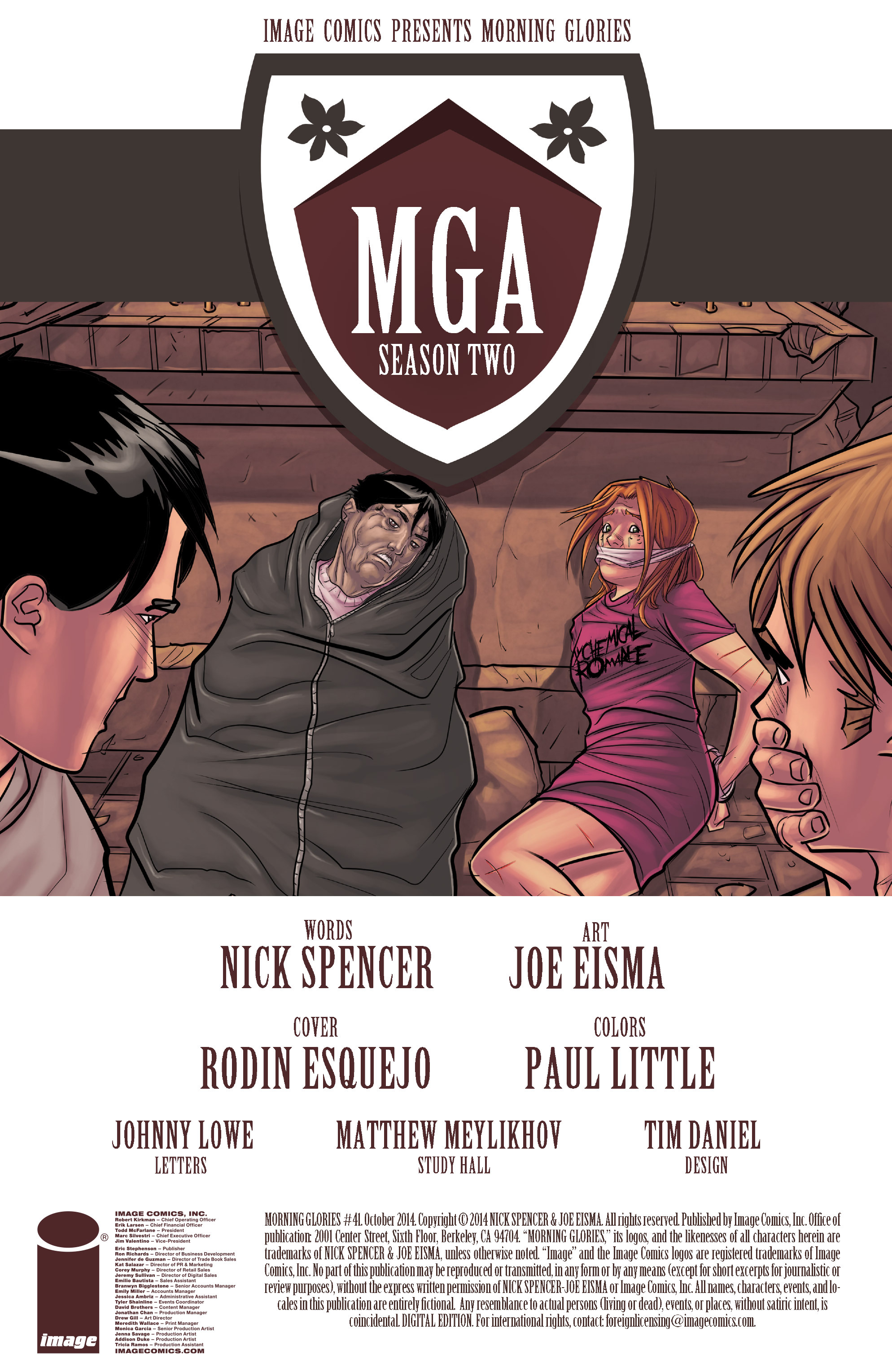 Read online Morning Glories comic -  Issue #41 - 2