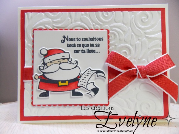 Les créations d'Evelyne: Un père Noël, deux version