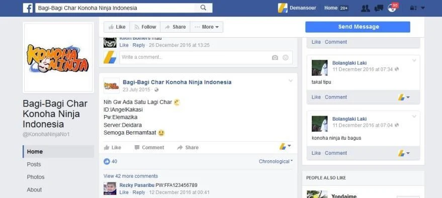 gm bagi bagi char konoha ninja gratis