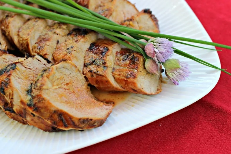 Grilled Ginger Honey Pork Tenderloin: Asian inspired flavors make this pork shine! #pork #leanmeat