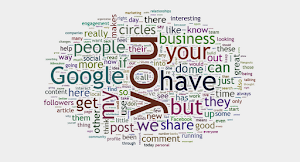 My Google + Word Cloud