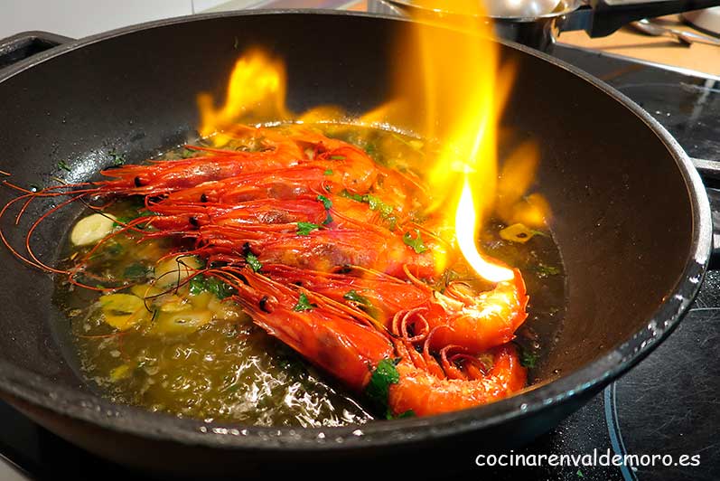 Flambeando el coñac