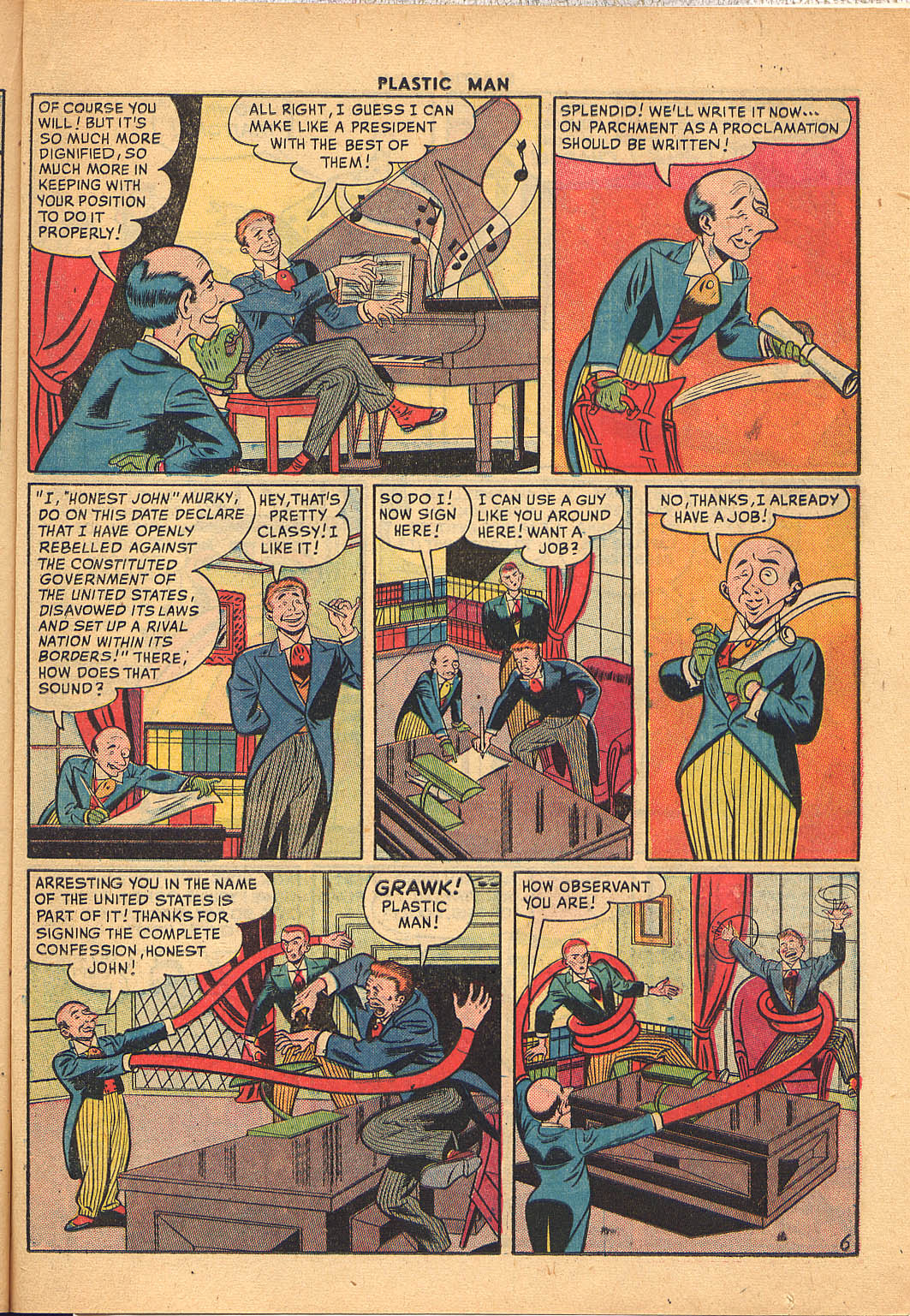 Read online Plastic Man (1943) comic -  Issue #26 - 31