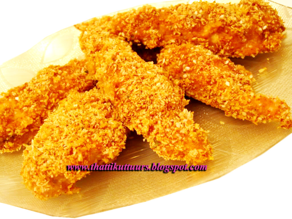Thattikuttu Chicken Fingers KFC Chicken Finger home made