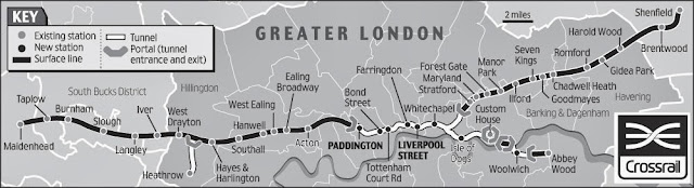 倫敦高鐵路線圖