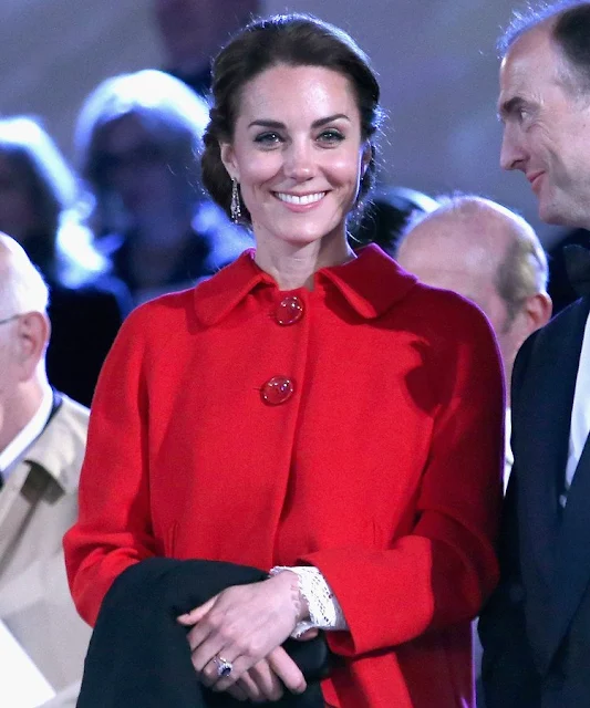 Kate Middleton, Prince William, Prince Hanry attends the final night of The Queen's 90th Birthday Celebrations at the Royal Windsor