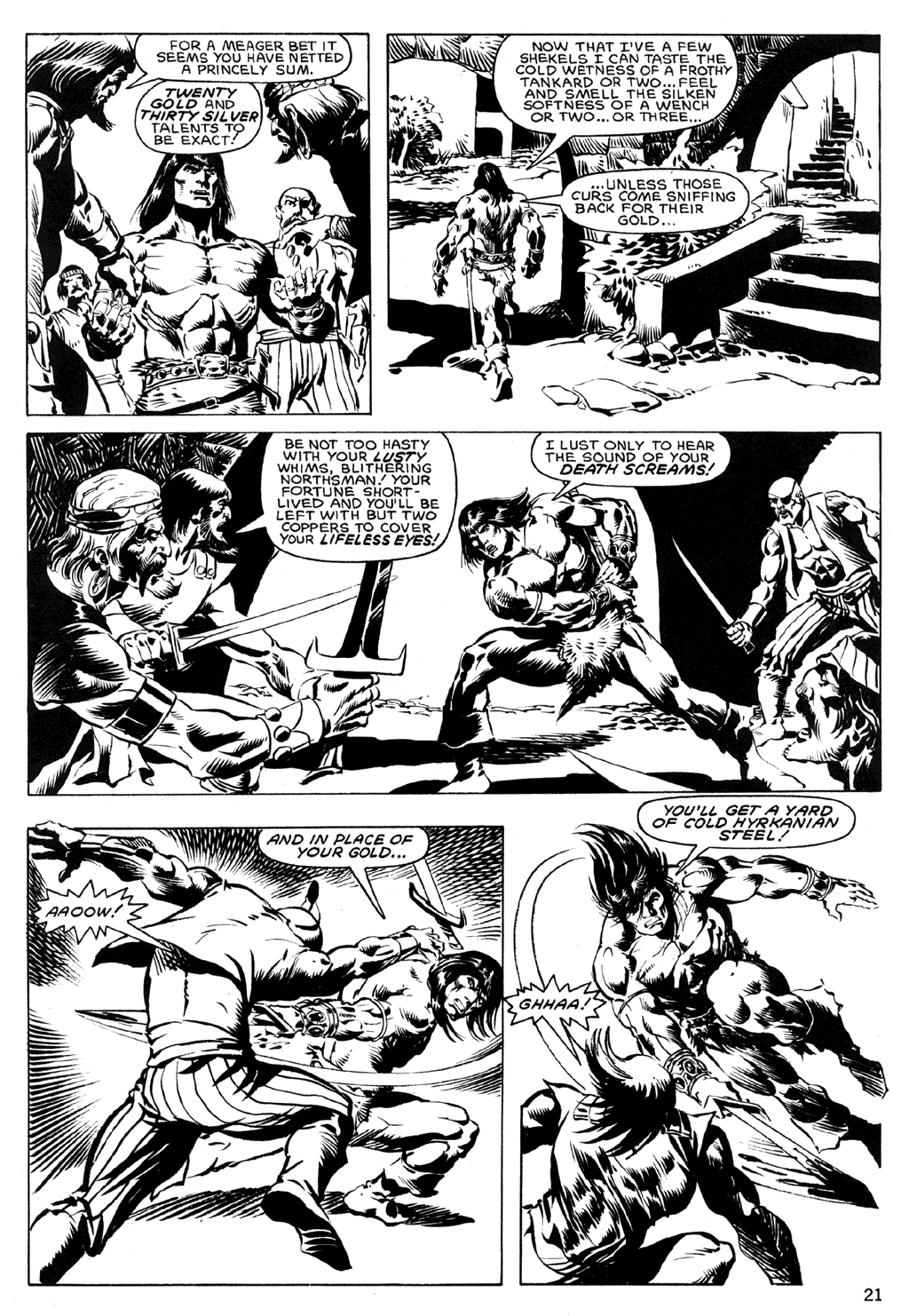 Read online The Savage Sword Of Conan comic -  Issue #120 - 22