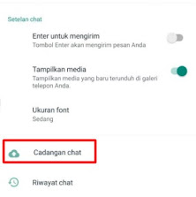 cara mencadangkan chat whatsapp