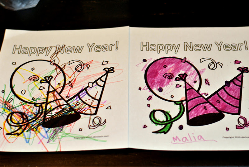 Adorable winter activities such as snowman crafts, snowman printables and new year coloring Wolgablog: New Years Eve