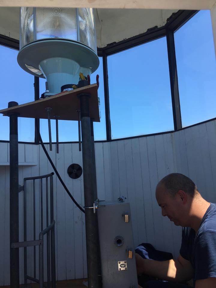 Wildwood 365 New rotating beacon installed at Hereford Inlet Lighthouse