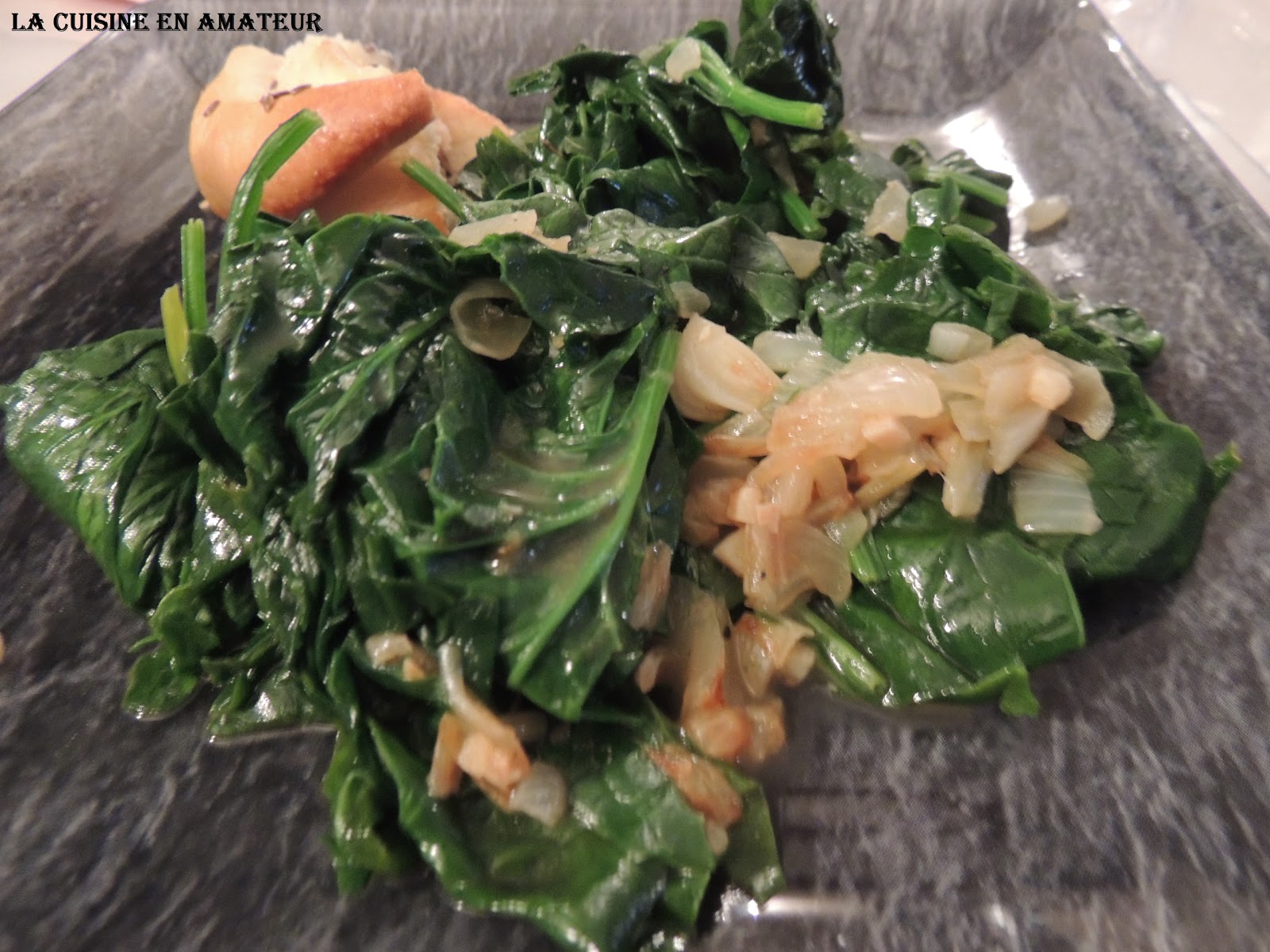 La cuisine en amateur de Maryline: Épinards poêlés
