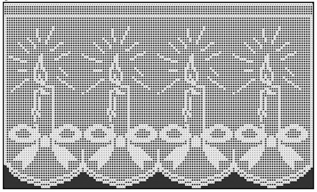 30 Barrados ou Bicos de Crochê Para Decoração de Natal Com Gráficos 14