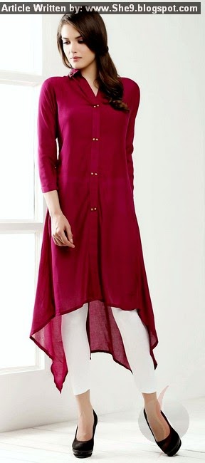 Tunics Tops Kurti 2015-2016 | Designs of Indian Long Shirts ~ She9 | Change the Life Style