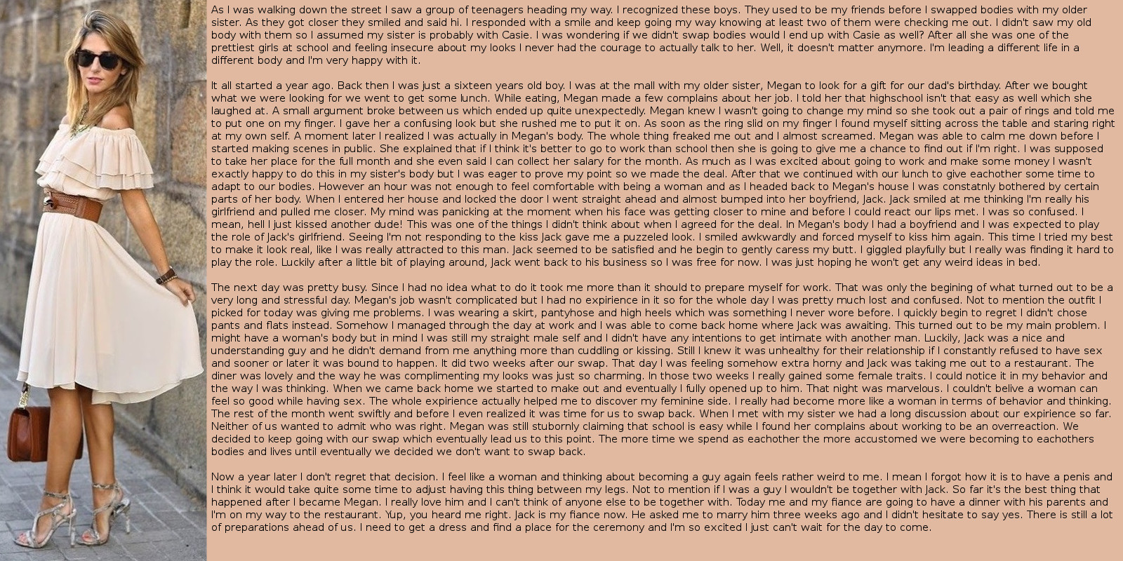 Marti's tg captions: A simple bet with my sister