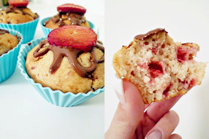 Erdbeer-Muffins mit Zimt