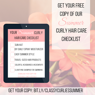 Download your free summer curly hair care checklist - ClassyCurlies