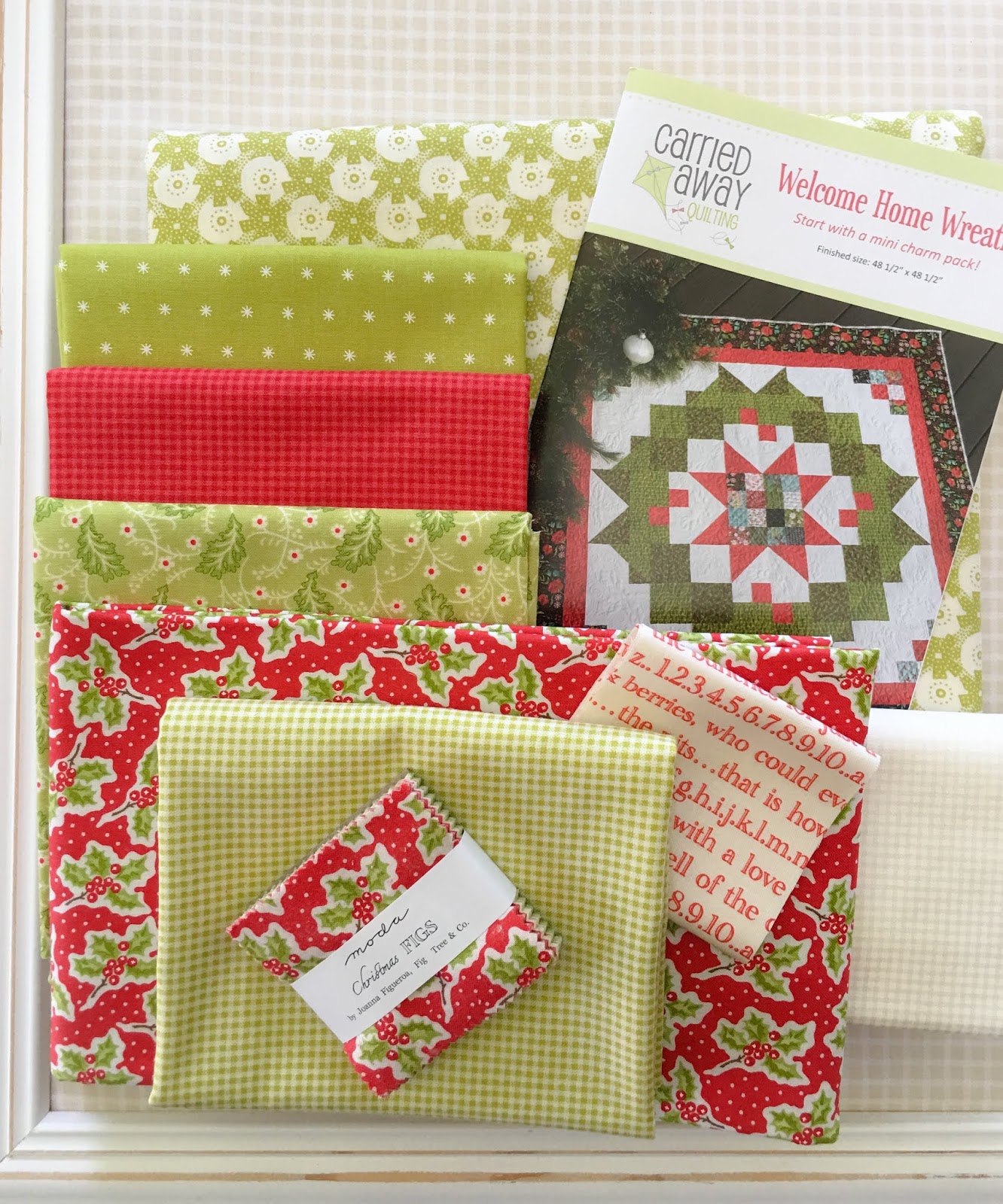 Carried Away Quilting Custom kits featuring Christmas Figs by Fig Tree