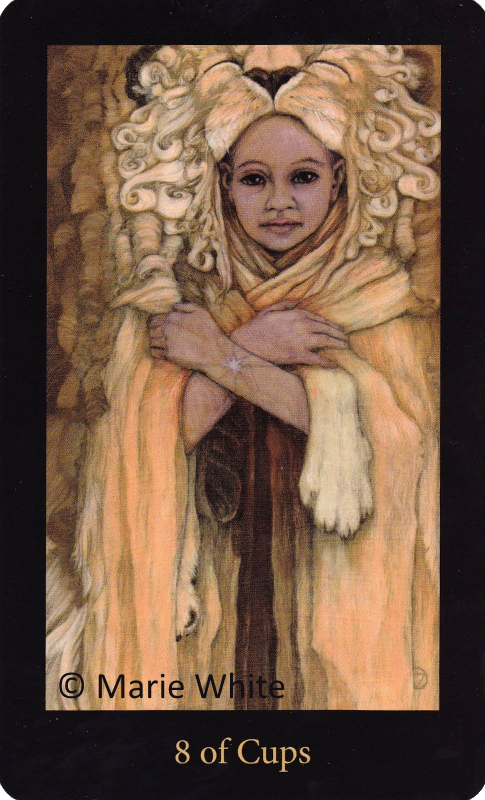 Mary El Tarot Eight of Cups Marie White