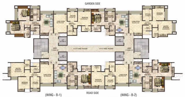 puranik grand central Floor plan