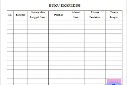 Buku Ekspedisi Surat Sekolah Guru Loyal