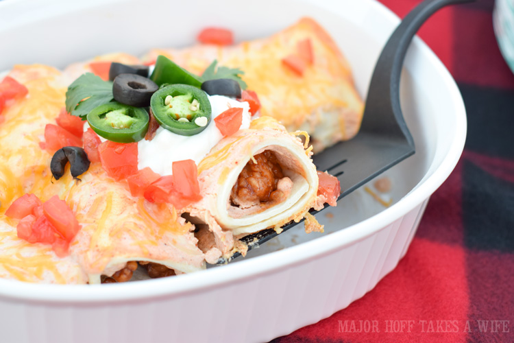 24 Tailgating Recipes You Can't Live Without! Tex Mex Hot Wing Enchiladas