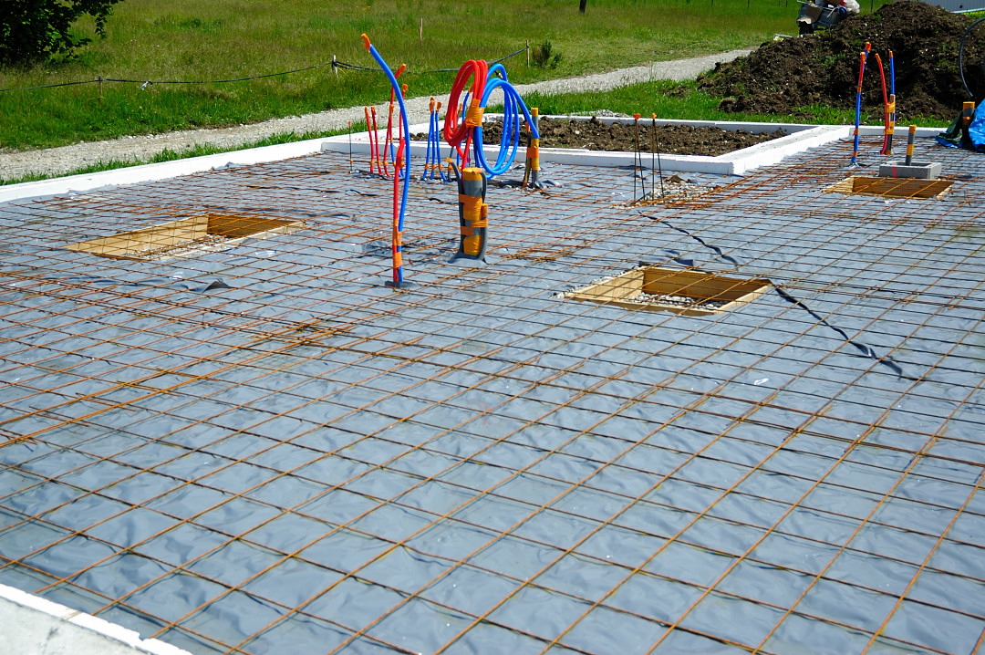 paille en diois coulage de la dalle